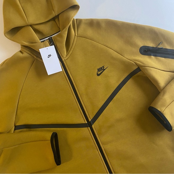 Nike Other - Nike Tech Fleece Windrunner Hoodie Mens XL Ochre Full Zip Sweatshirt